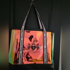 NWT Juicy Couture "Metallic" Beach Tote Bag